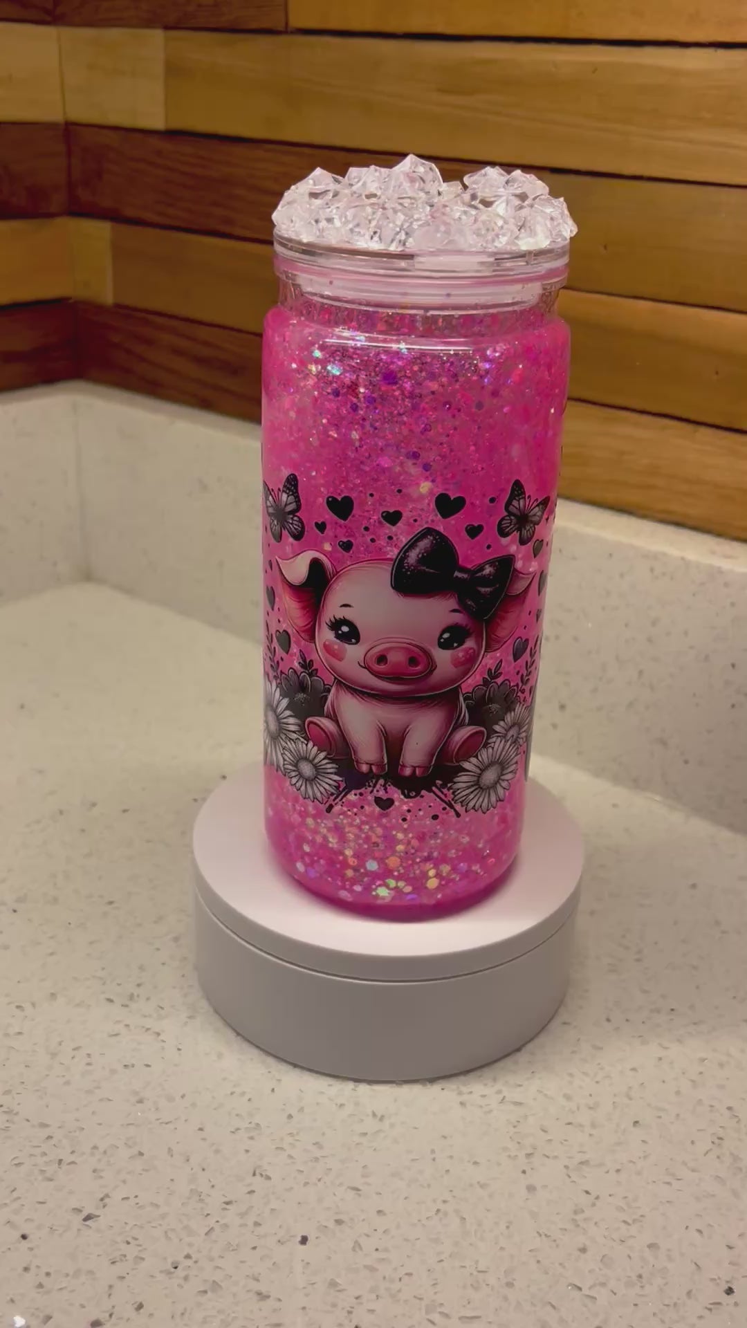 Pink & black piggy